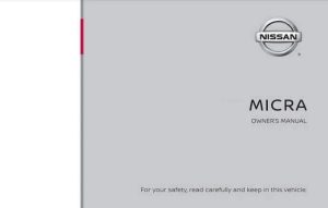 2023 Nissan Micra Owner's Manual