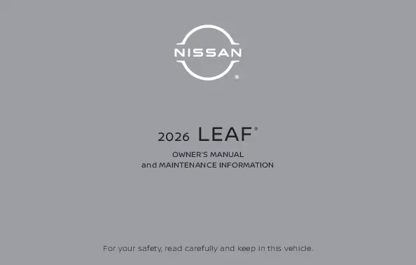 2026 Nissan Leaf Owner's Manual